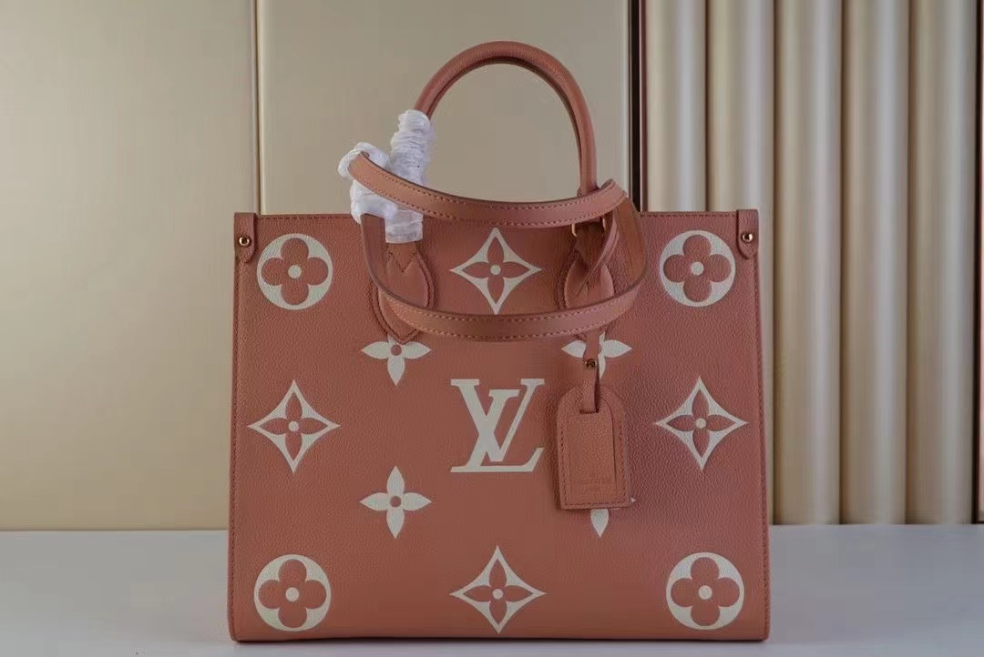 Lv Onthego新款皮质手袋原厂皮包